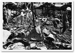 昭和44年の公設市場大火事のあと